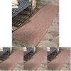 image:imageSAFAVIEH Outdoor Square Rug 9  Courtyard Collection  Large Coastal Design Black amp Beige Durable amp Easy Cleaning Ideal for Patio Entryway Mudroom CY802236621RedBeige