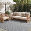 image:imageSAFAVIEH Outdoor Square Rug 9  Courtyard Collection  Large Coastal Design Black amp Beige Durable amp Easy Cleaning Ideal for Patio Entryway Mudroom CY802236621BlackBeige