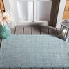 image:imageSAFAVIEH Outdoor Square Rug 9  Courtyard Collection  Large Coastal Design Black amp Beige Durable amp Easy Cleaning Ideal for Patio Entryway Mudroom CY802236621AquaGrey