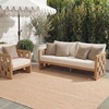 image:imageSAFAVIEH Outdoor Square Rug 9  Courtyard Collection  Large Coastal Design Black amp Beige Durable amp Easy Cleaning Ideal for Patio Entryway Mudroom CY802236621NaturalCream