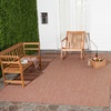 image:imageSAFAVIEH Outdoor Square Rug 9  Courtyard Collection  Large Coastal Design Black amp Beige Durable amp Easy Cleaning Ideal for Patio Entryway Mudroom CY802236621BrownBeige