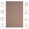 image:imageSAFAVIEH Outdoor Square Rug 9  Courtyard Collection  Large Coastal Design Black amp Beige Durable amp Easy Cleaning Ideal for Patio Entryway Mudroom CY802236621BrownBeige