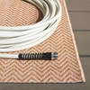 image:imageSAFAVIEH Outdoor Square Rug 9  Courtyard Collection  Large Coastal Design Black amp Beige Durable amp Easy Cleaning Ideal for Patio Entryway Mudroom CY802236621NaturalCream