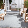 image:imageSAFAVIEH Outdoor Square Rug 9  Courtyard Collection  Large Coastal Design Black amp Beige Durable amp Easy Cleaning Ideal for Patio Entryway Mudroom CY802236621GreyNavy