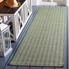 image:imageSAFAVIEH Outdoor Square Rug 9  Courtyard Collection  Large Coastal Design Black amp Beige Durable amp Easy Cleaning Ideal for Patio Entryway Mudroom CY802236621Dark GreenBeige