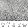 image:imageSAFAVIEH Outdoor Square Rug 9  Courtyard Collection  Large Coastal Design Black amp Beige Durable amp Easy Cleaning Ideal for Patio Entryway Mudroom CY802236621BlackBeige
