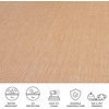 image:imageSAFAVIEH Outdoor Square Rug 9  Courtyard Collection  Large Coastal Design Black amp Beige Durable amp Easy Cleaning Ideal for Patio Entryway Mudroom CY802236621NaturalCream