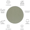 image:imageSAFAVIEH Outdoor Square Rug 9  Courtyard Collection  Large Coastal Design Black amp Beige Durable amp Easy Cleaning Ideal for Patio Entryway Mudroom CY802236621Dark GreenBeige