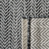 image:imageSAFAVIEH Outdoor Square Rug 9  Courtyard Collection  Large Coastal Design Black amp Beige Durable amp Easy Cleaning Ideal for Patio Entryway Mudroom CY802236621BlackBeige