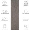 image:imageSAFAVIEH Outdoor Square Rug 9  Courtyard Collection  Large Coastal Design Black amp Beige Durable amp Easy Cleaning Ideal for Patio Entryway Mudroom CY802236621BlackBeige