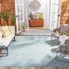 image:imageSAFAVIEH Outdoor Square Rug 9  Courtyard Collection  Large Coastal Design Black amp Beige Durable amp Easy Cleaning Ideal for Patio Entryway Mudroom CY802236621AquaGrey