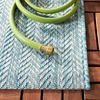 image:imageSAFAVIEH Outdoor Square Rug 9  Courtyard Collection  Large Coastal Design Black amp Beige Durable amp Easy Cleaning Ideal for Patio Entryway Mudroom CY802236621AquaGrey