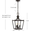 image:imageSAFAVIEH PND4089C Larton Gold 3Light LED Bulbs Included PendantOil Rub Bronze