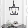 image:imageSAFAVIEH PND4089C Larton Gold 3Light LED Bulbs Included PendantOil Rub Bronze