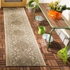image:imageSAFAVIEH Washable Rug Outdoor Beach House Collection  53 x 76 Cream amp Beige NonShedding amp Easy to Clean Ideal for Patio Backyard Mudroom BHS174ACreamBeige
