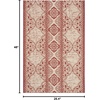 image:imageSAFAVIEH Washable Rug Outdoor Beach House Collection  53 x 76 Cream amp Beige NonShedding amp Easy to Clean Ideal for Patio Backyard Mudroom BHS174ARedCreme