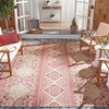 image:imageSAFAVIEH Washable Rug Outdoor Beach House Collection  53 x 76 Cream amp Beige NonShedding amp Easy to Clean Ideal for Patio Backyard Mudroom BHS174ARedCreme
