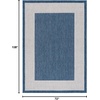 image:imageSAFAVIEH Washable Rug Outdoor Beach House Collection  8 x 10 Blue amp Ivory NonShedding amp Easy to Clean Ideal for Patio Backyard Mudroom BHS286MBlueIvory