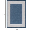 image:imageSAFAVIEH Washable Rug Outdoor Beach House Collection  8 x 10 Blue amp Ivory NonShedding amp Easy to Clean Ideal for Patio Backyard Mudroom BHS286MBlueIvory