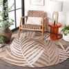image:imageSAFAVIEH Washable Rug Outdoor Beach House Collection  8 x 10 Brown amp Ivory NonShedding amp Easy to Clean Ideal for Patio Backyard Mudroom BHS294TBrownIvory