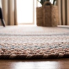 image:imageSAFAVIEH Washable Rug Outdoor Braided Collection  8 Round Brown amp Multi Handmade amp Reversible NonShedding amp Easy to Clean Ideal for Patio Backyard Mudroom BRD313ABrownMulti