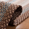image:imageSAFAVIEH Washable Rug Outdoor Braided Collection  8 Round Brown amp Multi Handmade amp Reversible NonShedding amp Easy to Clean Ideal for Patio Backyard Mudroom BRD313ABrownMulti