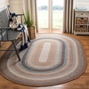 image:imageSAFAVIEH Washable Rug Outdoor Braided Collection  8 Round Brown amp Multi Handmade amp Reversible NonShedding amp Easy to Clean Ideal for Patio Backyard Mudroom BRD313ABrownMulti