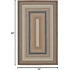 image:imageSAFAVIEH Washable Rug Outdoor Braided Collection  8 Round Brown amp Multi Handmade amp Reversible NonShedding amp Easy to Clean Ideal for Patio Backyard Mudroom BRD313ABrownMulti