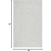 image:imageSAFAVIEH Washable Rug Outdoor Braided Collection  9 x 12 Grey amp Ivory Handmade amp Reversible NonShedding amp Easy to Clean Ideal for Patio Backyard Mudroom BRA201FIvoryGreen
