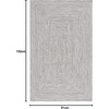 image:imageSAFAVIEH Washable Rug Outdoor Braided Collection  9 x 12 Grey amp Ivory Handmade amp Reversible NonShedding amp Easy to Clean Ideal for Patio Backyard Mudroom BRA201FGreyIvory