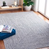 image:imageSAFAVIEH Washable Rug Outdoor Braided Collection  9 x 12 Grey amp Ivory Handmade amp Reversible NonShedding amp Easy to Clean Ideal for Patio Backyard Mudroom BRA201FDark BlueIvory