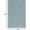 image:imageSAFAVIEH Washable Rug Outdoor Braided Collection  9 x 12 Grey amp Ivory Handmade amp Reversible NonShedding amp Easy to Clean Ideal for Patio Backyard Mudroom BRA201FTealGreen