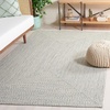 image:imageSAFAVIEH Washable Rug Outdoor Braided Collection  9 x 12 Grey amp Ivory Handmade amp Reversible NonShedding amp Easy to Clean Ideal for Patio Backyard Mudroom BRA201FIvoryGreen