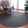 image:imageSAFAVIEH Washable Rug Outdoor Braided Collection  9 x 12 Grey amp Ivory Handmade amp Reversible NonShedding amp Easy to Clean Ideal for Patio Backyard Mudroom BRA201FBlack