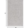 image:imageSAFAVIEH Washable Rug Outdoor Braided Collection  9 x 12 Grey amp Ivory Handmade amp Reversible NonShedding amp Easy to Clean Ideal for Patio Backyard Mudroom BRA201FGreyIvory