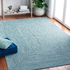 image:imageSAFAVIEH Washable Rug Outdoor Braided Collection  9 x 12 Grey amp Ivory Handmade amp Reversible NonShedding amp Easy to Clean Ideal for Patio Backyard Mudroom BRA201FTealGreen