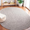 image:imageSAFAVIEH Washable Rug Outdoor Braided Collection  9 x 12 Grey amp Ivory Handmade amp Reversible NonShedding amp Easy to Clean Ideal for Patio Backyard Mudroom BRA201FGreyIvory