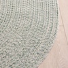 image:imageSAFAVIEH Washable Rug Outdoor Braided Collection  9 x 12 Grey amp Ivory Handmade amp Reversible NonShedding amp Easy to Clean Ideal for Patio Backyard Mudroom BRA201FIvoryGreen