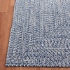 image:imageSAFAVIEH Washable Rug Outdoor Braided Collection  9 x 12 Grey amp Ivory Handmade amp Reversible NonShedding amp Easy to Clean Ideal for Patio Backyard Mudroom BRA201FDark BlueIvory