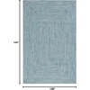 image:imageSAFAVIEH Washable Rug Outdoor Braided Collection  9 x 12 Grey amp Ivory Handmade amp Reversible NonShedding amp Easy to Clean Ideal for Patio Backyard Mudroom BRA201FTealGreen