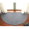 image:imageSAFAVIEH Washable Rug Outdoor Braided Collection  9 x 12 Grey amp Ivory Handmade amp Reversible NonShedding amp Easy to Clean Ideal for Patio Backyard Mudroom BRA201FDark BlueIvory
