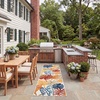 image:imageSAFAVIEH Washable Rug Outdoor Cabana Collection  10 x 14 Cream amp Red NonShedding amp Easy to Clean Ideal for Patio Backyard Deck Mudroom CBN831ACremeRed