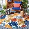 image:imageSAFAVIEH Washable Rug Outdoor Cabana Collection  10 x 14 Cream amp Red NonShedding amp Easy to Clean Ideal for Patio Backyard Deck Mudroom CBN831ACremeRed