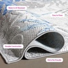 image:imageSAFAVIEH Washable Rug Outdoor Cabana Collection  10 x 14 Cream amp Red NonShedding amp Easy to Clean Ideal for Patio Backyard Deck Mudroom CBN831AGreyBlue