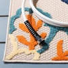 image:imageSAFAVIEH Washable Rug Outdoor Cabana Collection  53 x 77 Grey amp Blue NonShedding amp Easy to Clean Ideal for Patio Backyard Mudroom CBN391FIvoryOrange