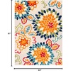 image:imageSAFAVIEH Washable Rug Outdoor Cabana Collection  53 x 77 Grey amp Blue NonShedding amp Easy to Clean Ideal for Patio Backyard Mudroom CBN391FIvoryOrange