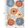 image:imageSAFAVIEH Washable Rug Outdoor Cabana Collection  8 x 10 Cream amp Red NonShedding amp Easy to Clean Ideal for Patio Backyard Mudroom CBN832ACremeRed