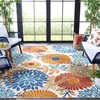 image:imageSAFAVIEH Washable Rug Outdoor Cabana Collection  8 x 10 Cream amp Red NonShedding amp Easy to Clean Ideal for Patio Backyard Mudroom CBN832ACremeRed