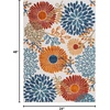 image:imageSAFAVIEH Washable Rug Outdoor Cabana Collection  8 x 10 Cream amp Red NonShedding amp Easy to Clean Ideal for Patio Backyard Mudroom CBN832ACremeRed