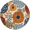 image:imageSAFAVIEH Washable Rug Outdoor Cabana Collection  8 x 10 Cream amp Red NonShedding amp Easy to Clean Ideal for Patio Backyard Mudroom CBN832ACremeRed